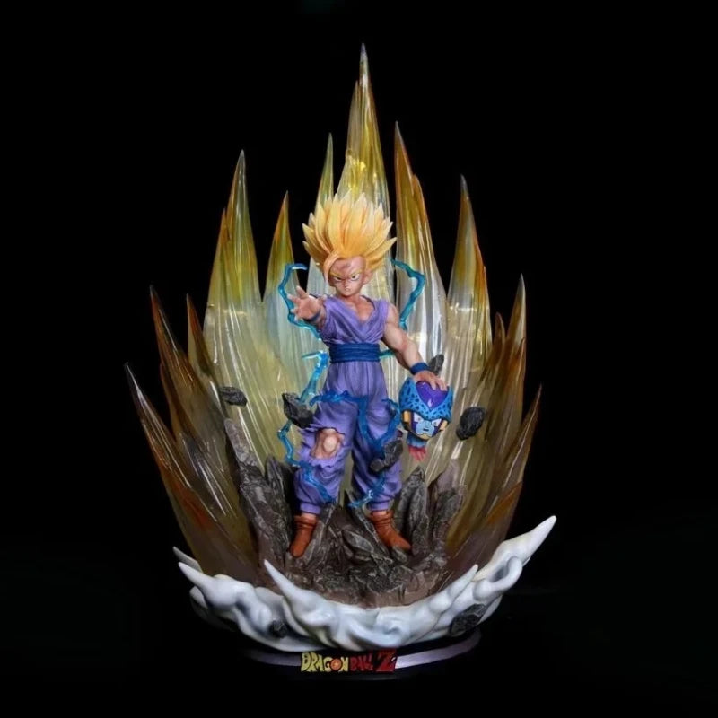 Super Saiyan Son Gohan GK Figure – 42cm Dragon Ball PVC Statue with Light - Image 4