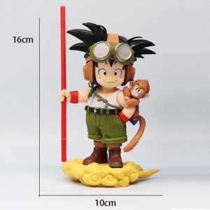 New 16cm Anime Dragon Ball Son Goku Figure With Monkey Kid Goku