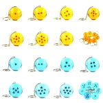 2.7cm 7PCS Dragon Ball Z Crystal Ball Keychain Set