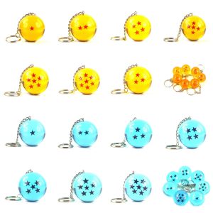 2.7cm 7PCS Dragon Ball Z Crystal Ball Keychain Set