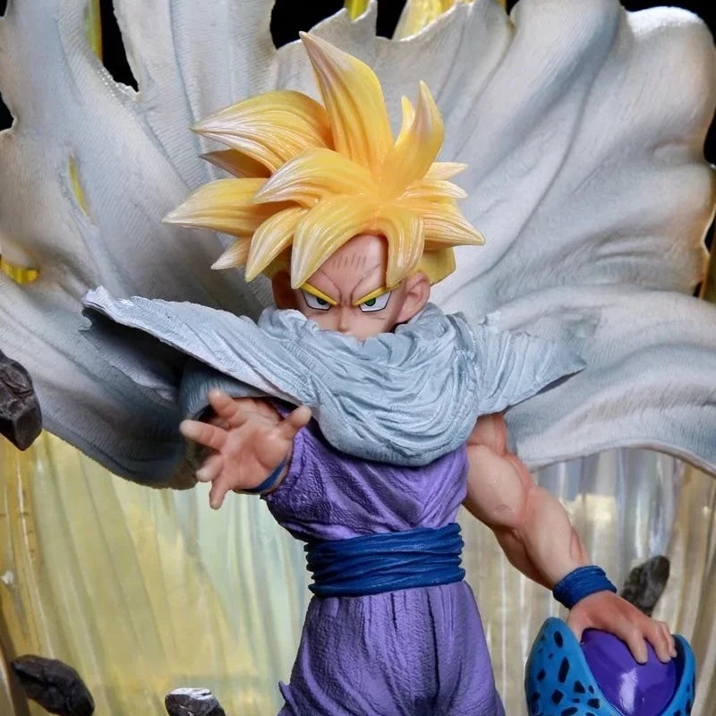 Super Saiyan Son Gohan GK Figure – 42cm Dragon Ball PVC Statue with Light - Image 3