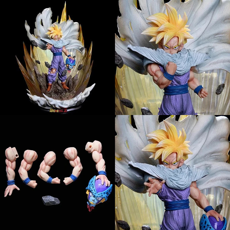 Super Saiyan Son Gohan GK Figure – 42cm Dragon Ball PVC Statue with Light - Image 8