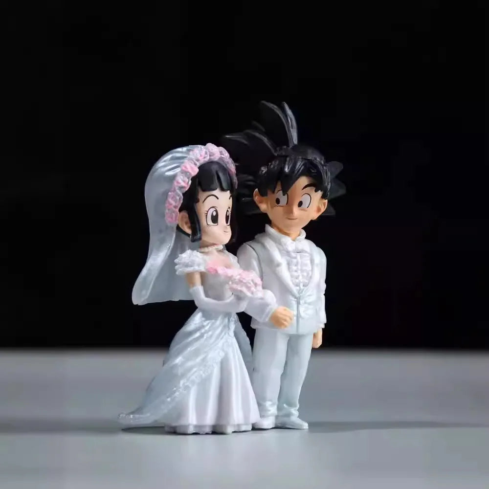 9cm Dragon Ball Anime Figure β Wedding Goku & Chichi - Image 3