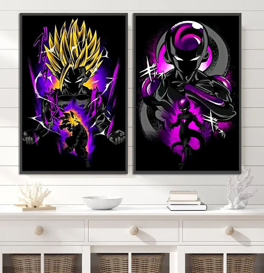 Poster – Gohan, Goku, Frieza, Vegeta Wall Art - Image 3